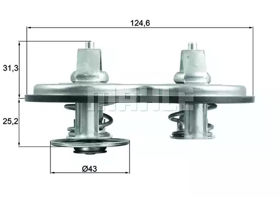 Термостат MAHLE ORIGINAL TX 141 83 (72400233)