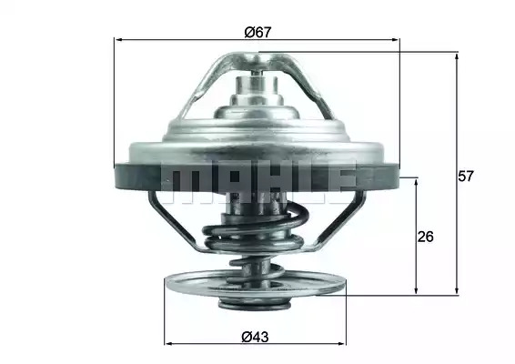 Термостат MAHLE ORIGINAL TX 158 83 (72400245)