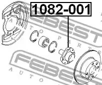 Ступица колеса FEBEST 1082-001