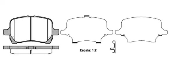 Комплект тормозных колодок ROADHOUSE 21089.12 (PSX2108912, 24817, D1160-8270)