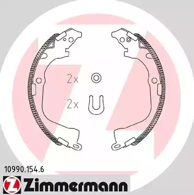 Комлект тормозных накладок ZIMMERMANN 10990.154.6