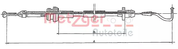 Трос METZGER 11.087