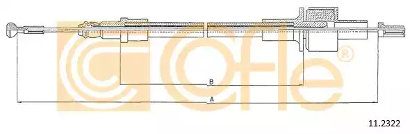 Трос COFLE 11.2322 (92.11.2322)