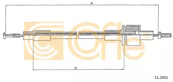 Трос COFLE 11.2431 (92.11.2431)