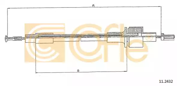 Трос COFLE 11.2432 (92.11.2432)