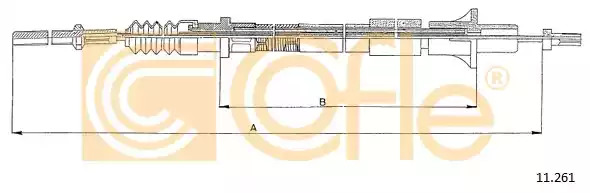 Трос COFLE 11.261 (92.11.261)