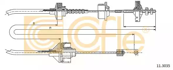 Трос COFLE 11.3035 (92.11.3035)