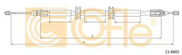 Трос COFLE 11.6681 (92.11.6681)