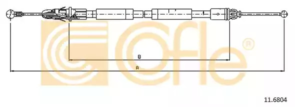 Трос COFLE 11.6804 (92.11.6804)