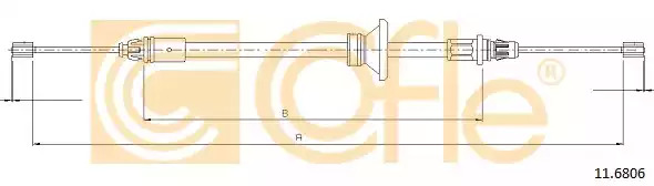 Трос COFLE 11.6806 (92.11.6806)