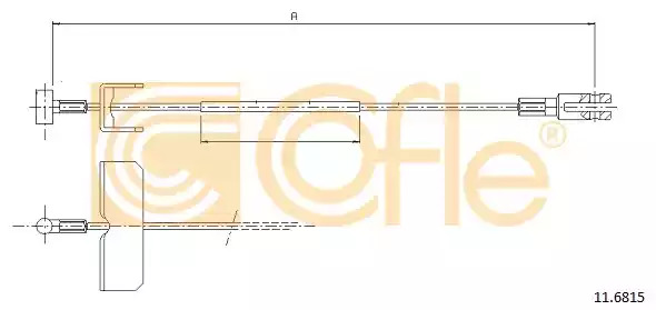 Трос COFLE 11.6815 (92.11.6815)