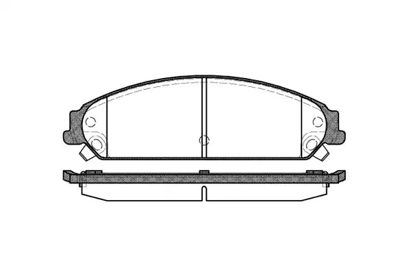 Комплект тормозных колодок REMSA 1128.08 (PCA112808, 24164, D1058-7965)