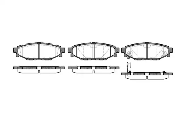 Комплект тормозных колодок REMSA 1136.01 (PCA113601, D1114-8218)