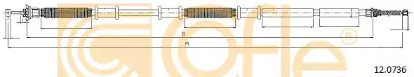 Трос COFLE 12.0736 (92.12.0736)