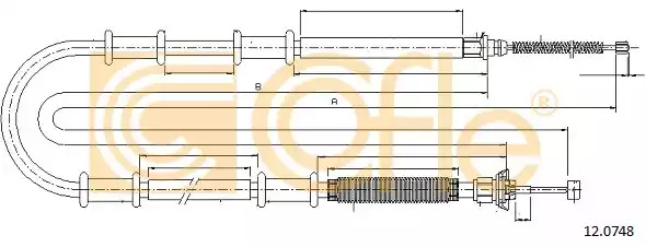 Трос COFLE 12.0748 (92.12.0748)