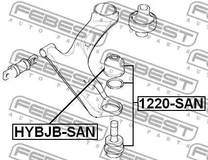 Шарнир FEBEST 1220-SAN