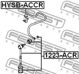 Стойка FEBEST 1223-ACR