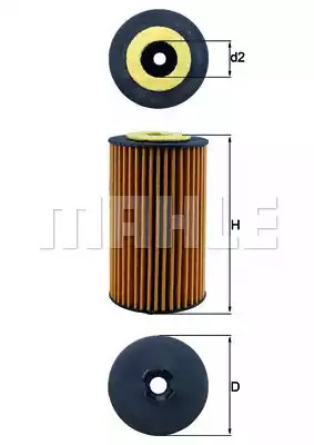 Фильтр KNECHT OX 1058D (72366593, OX 1058D ECO)