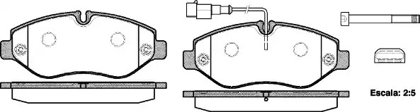 Комплект тормозных колодок ROADHOUSE 21245.02 (PSX2124502, D1581-8793)