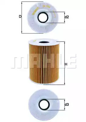 Фильтр KNECHT OX 254D3 (70354168, OX 254D3 ECO)