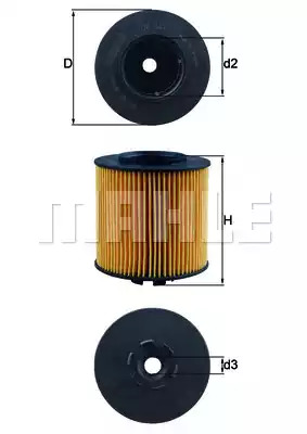 Фильтр KNECHT OX 341D (70327025, OX 341D ECO)