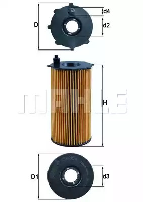 Фильтр KNECHT OX 354D (70372429, OX 354D ECO)