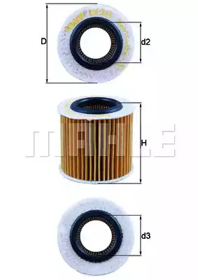 Фильтр KNECHT OX 360D (76825855, OX 360D ECO)