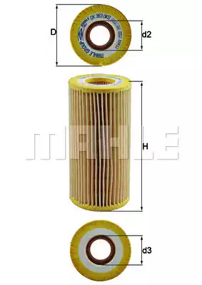 Фильтр KNECHT OX 383D (70325107, OX 383D ECO)