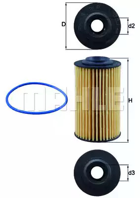 Фильтр KNECHT OX 399D (70377389, OX 399D ECO)