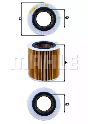 Фильтр KNECHT OX 387D (70349495, OX 387D ECO)