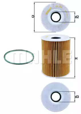 Фильтр KNECHT OX 254D4 (70371972, OX 254D4 ECO)