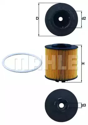 Фильтр KNECHT OX 341D (70327025, OX 341D ECO)