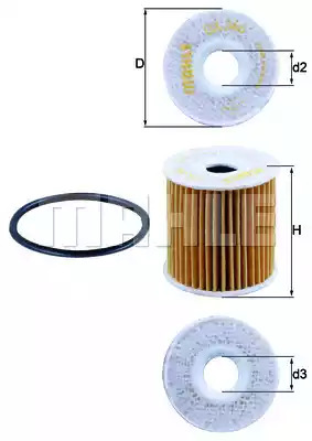 Фильтр KNECHT OX 346D (76832190, OX 346D ECO)