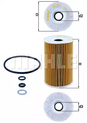 Фильтр KNECHT OX 351D (70388111, OX 351D ECO)