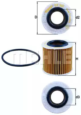 Фильтр KNECHT OX 360D (76825855, OX 360D ECO)