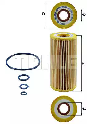 Фильтр KNECHT OX 383D (70325107, OX 383D ECO)