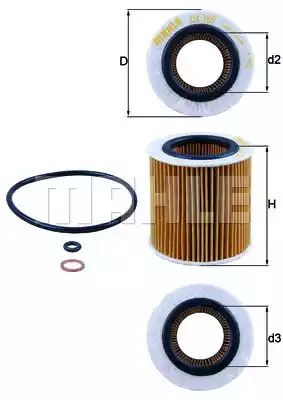 Фильтр KNECHT OX 387D (70349495, OX 387D ECO)