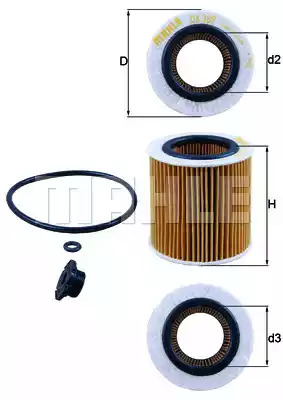 Фильтр KNECHT OX 387D1 (72356754)