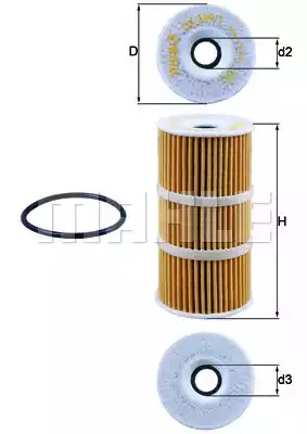 Фильтр KNECHT OX 389/1D (70531331, OX 389/1D ECO)