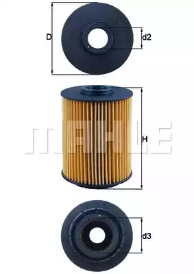 Фильтр KNECHT OX 356D (70324850, OX 356D ECO)