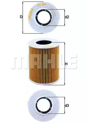 Фильтр KNECHT OX 369D (70345846, OX 369D ECO)