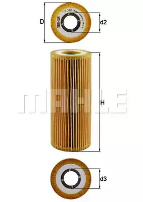 Фильтр KNECHT OX 381D (70327652, OX 381D ECO)