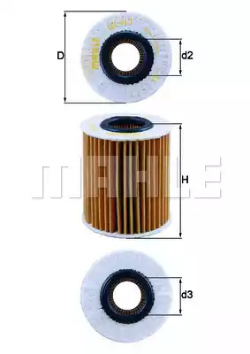 Фильтр KNECHT OX 413D1 (70513356, OX 413D1 ECO)