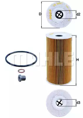 Фильтр KNECHT OX 365/1D (70372333, OX 365/1D ECO)