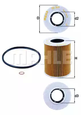 Фильтр KNECHT OX 369D (70345846, OX 369D ECO)