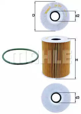 Фильтр KNECHT OX 254D5 (72346910, OX 254D5 ECO)