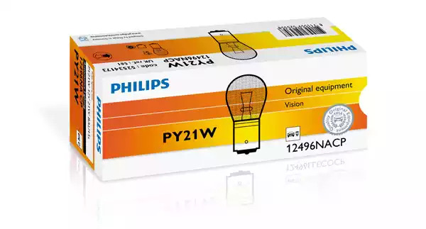 Лампа накаливания PHILIPS 12496NACP (GOC 52534173, PY21W)