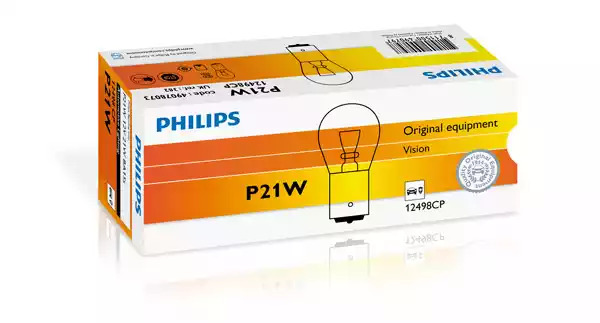 Лампа накаливания PHILIPS 12498CP (GOC 49078073, P21W)