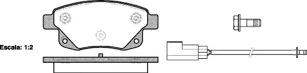 Комплект тормозных колодок ROADHOUSE 21252.02 (PSX2125202, 24486, D1502-8737)