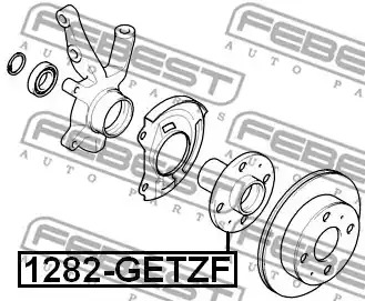 Ступица колеса FEBEST 1282-GETZF